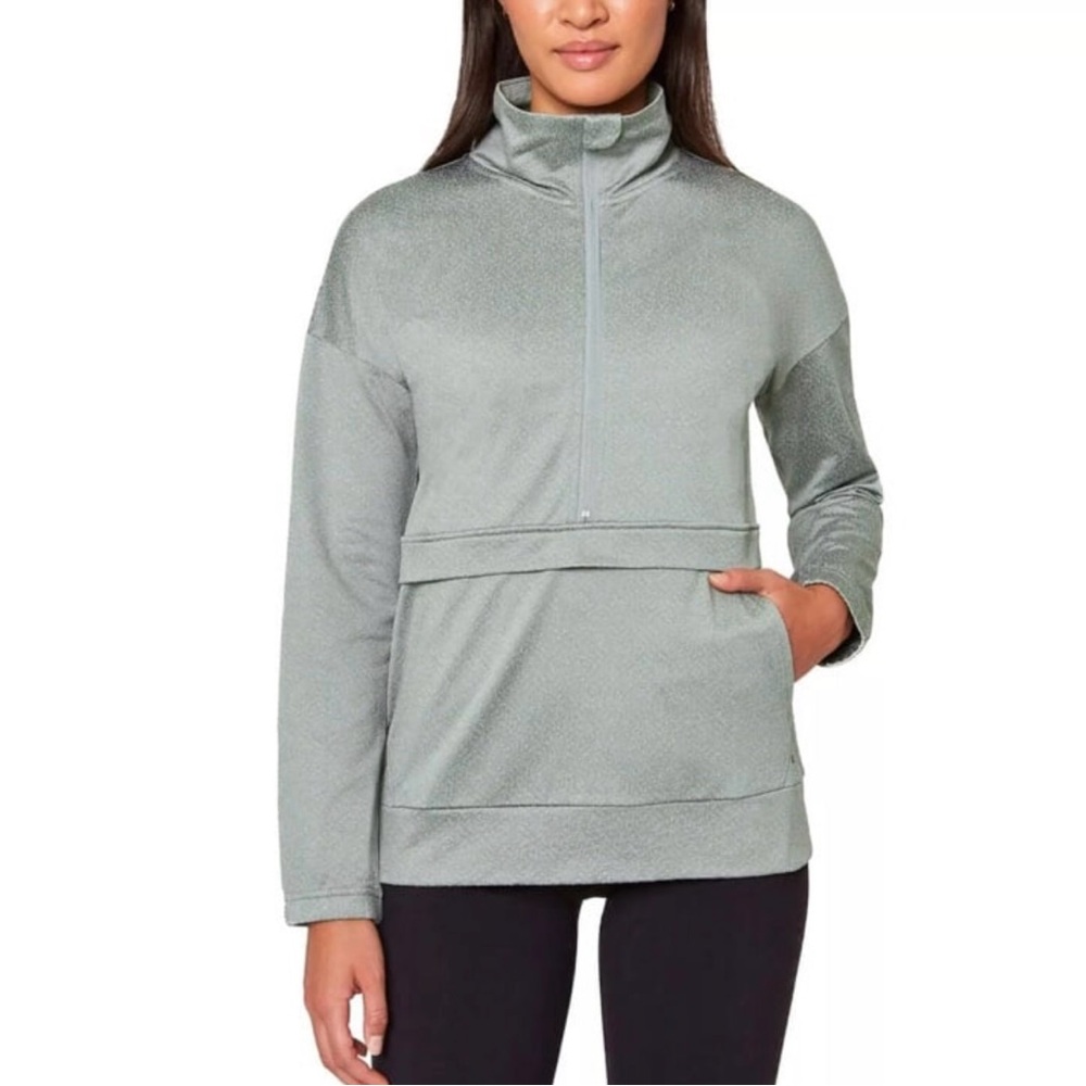 NEW Mondetta Women's Half Zip Moisture Wicking Jaquard Popover Size Large